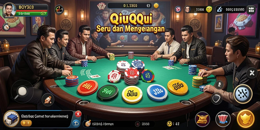 Tampilan gameplay QiuQiu yang menarik di BOY303.