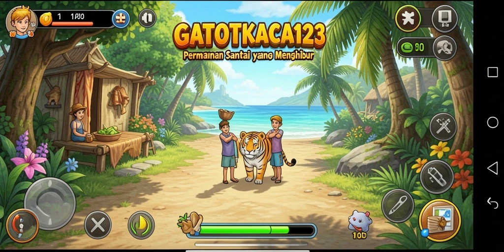 Screenshot GATOTKACA123 menampilkan gameplay penuh warna dan menyenangkan.
