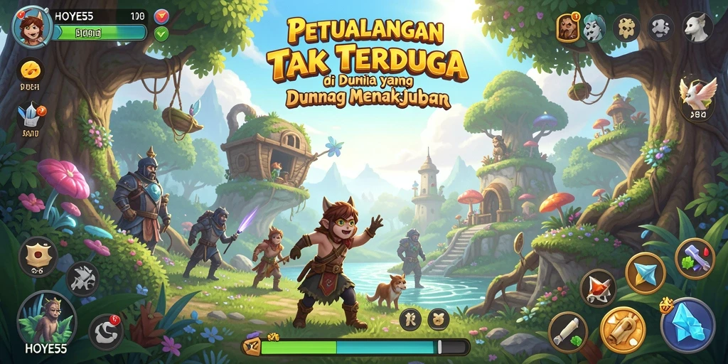Tampilan aksi seru dalam permainan HOYE55 yang menantang.