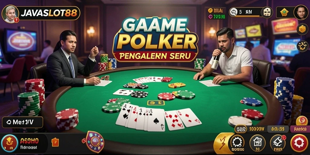 Screenshot gameplay JAVASLOT88 menampilkan aksi seru permainan Poker.