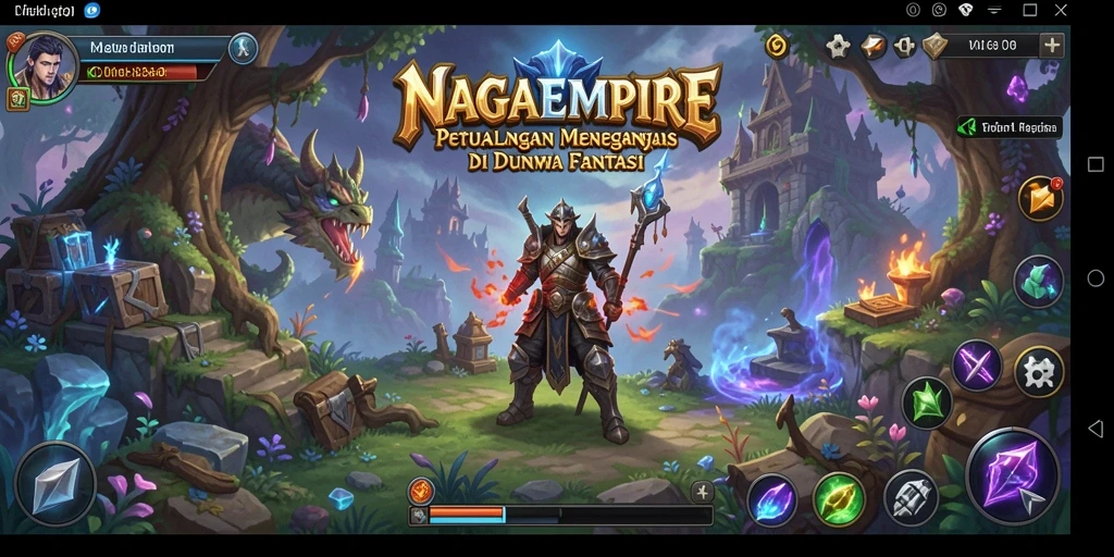 Tampilan gameplay NAGAEMPIRE dengan petualangan menegangkan.