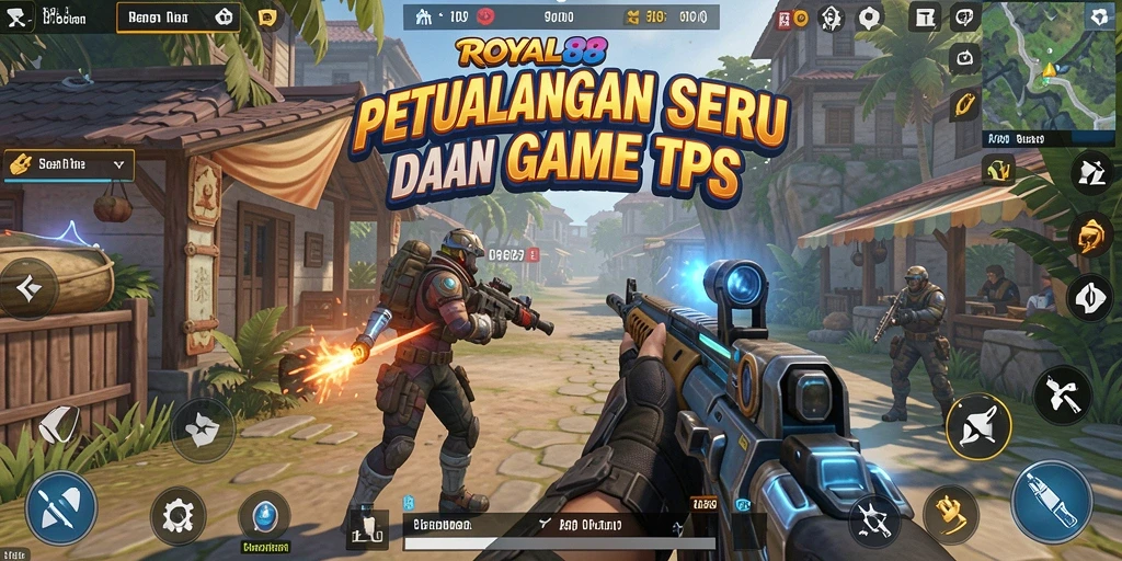Tampilan gameplay TPS yang mendebarkan di ROYAL88.